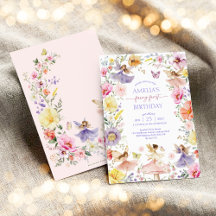 Wildblume Fairy Erster Geburtstag Party