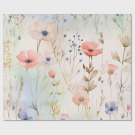 Wildblume Fairy Floral Wrapping Paper Geschenkpapier