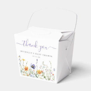Wildblume Field Baby Dusche Gefälligkeitsboxen Geschenkschachtel