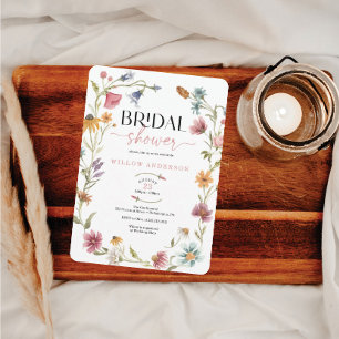 Wildblume Field Boho Bridal Dusche Einladung