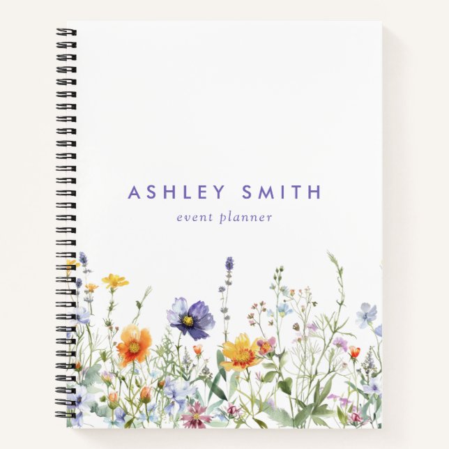 Wildblume Field Notebook Notizbuch (Vorderseite)