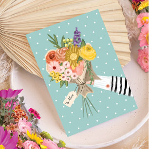 Wildblume Floral Bouquet Muttertage Karte