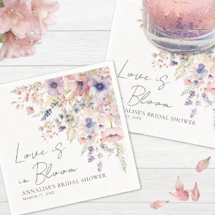 Wildblume Floral Brautparty Napkins Serviette