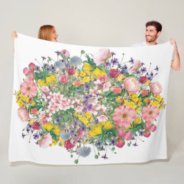 Wildblume Floral Cosy botanisches Fleece Blanken