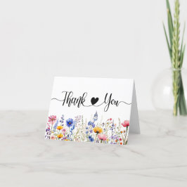 Wildblume Floral Dankeskarte