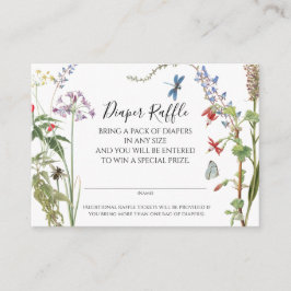 Wildblume Floral n Bewässerungsfarbe Windelwanne Begleitkarte