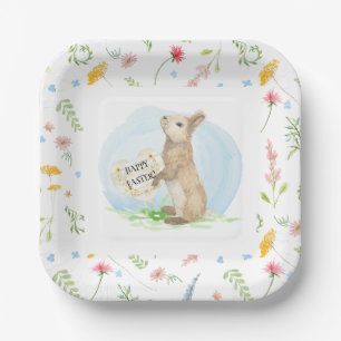 Wildblume Floral Peter Rabbit Osterfarbe Pappteller