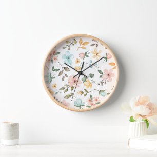 Wildblume Floral Uhr