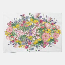 Wildblume floraler Akzent-Kernstil Geschirrtuch