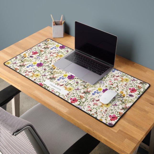 Wildblume Florals Schreibtisch Mat Schreibtischunterlage (Büro 2)