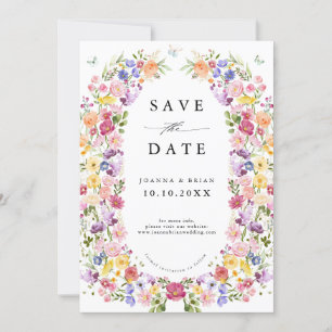 Wildblume Fruchtsaison Meadogarten Hochzeit I Save The Date