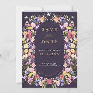 Wildblume Fruchtsaison Meadogarten Hochzeit I Save The Date