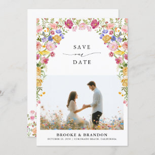 Wildblume Fruchtsaison Meadogarten Hochzeit I Save The Date