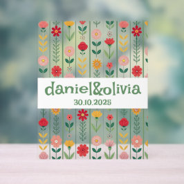 Wildblume Frühjahr Acrylschild