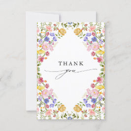 Wildblume Frühjahr Dankeskarte