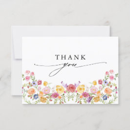 Wildblume Frühjahr Dankeskarte