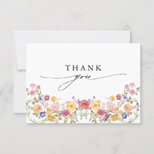 Wildblume Frühjahr Dankeskarte