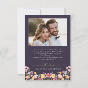 Wildblume Frühjahr Dankeskarte