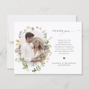 Wildblume Frühjahr Dankeskarte