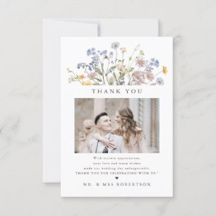 Wildblume Frühjahr Dankeskarte