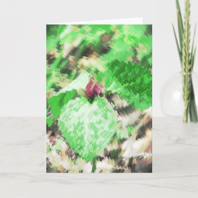 Wildblume Frühjahr Digitale Kunst Karte (Vorderseite)