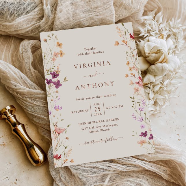 Wildblume Frühjahr Einladung (Von Creator hochgeladen)