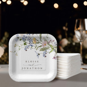 Wildblume Frühjahr Pappteller