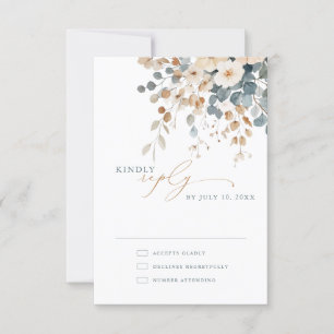 Wildblume Frühjahr RSVP Karte