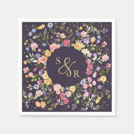 Wildblume Frühjahr Serviette