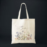 Wildblume Frühjahr Tragetasche<br><div class="desc">Erleben Sie die Schönheit der Natur an Ihrem besonderen Tag mit unserer exquisiten Wildblume Aquarelltasche. Elegant, einzigartig und blühend mit Liebe. Verwenden Sie die Textfelder, um Ihr Design mit Ihren eigenen Texten und Details zu personalisieren. Wenn Sie gewollt haben, den Stil, die Farbe oder die Textplatzierung des Schriftartes zu ändern,...</div>
