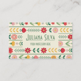 Wildblume Frühjahr Visitenkarte