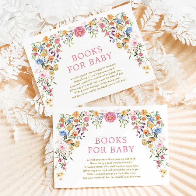 Wildblume für Babymädchen mit bunten Frühlingsprob Begleitkarte (Von Creator hochgeladen)