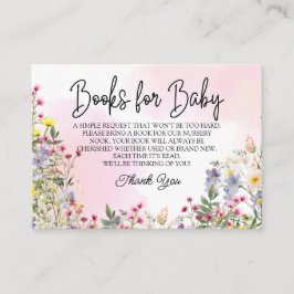 Wildblume für Babypackkarte Begleitkarte