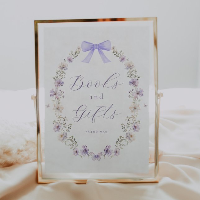 Wildblume für lila Bücher und Geschenke Poster (Von Creator hochgeladen)