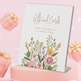 Wildblume für Wasserfarben Brautparty Sockelschild