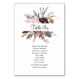 Wildblume für Wasserfarben Tischnummer