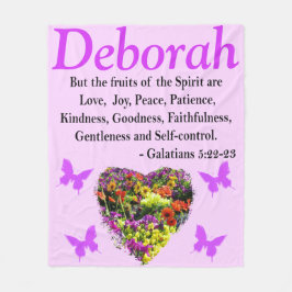 WILDBLUME GALATIANS 5 PERSONALISIERTE FLOECE BLANK FLEECEDECKE