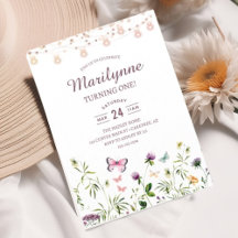 Wildblume Garden 1. Geburtstag