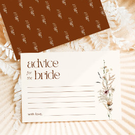 Wildblume Garden Blooms Advice für die Braut Begleitkarte