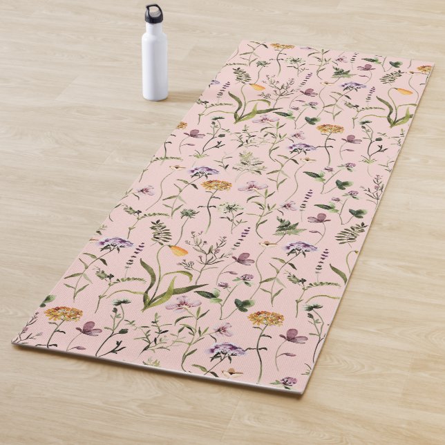 Wildblume Garden Blumenmuster Yogamatte (Beispiel)