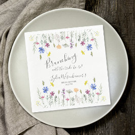 Wildblume Garden Brautparty Brunch Serviette