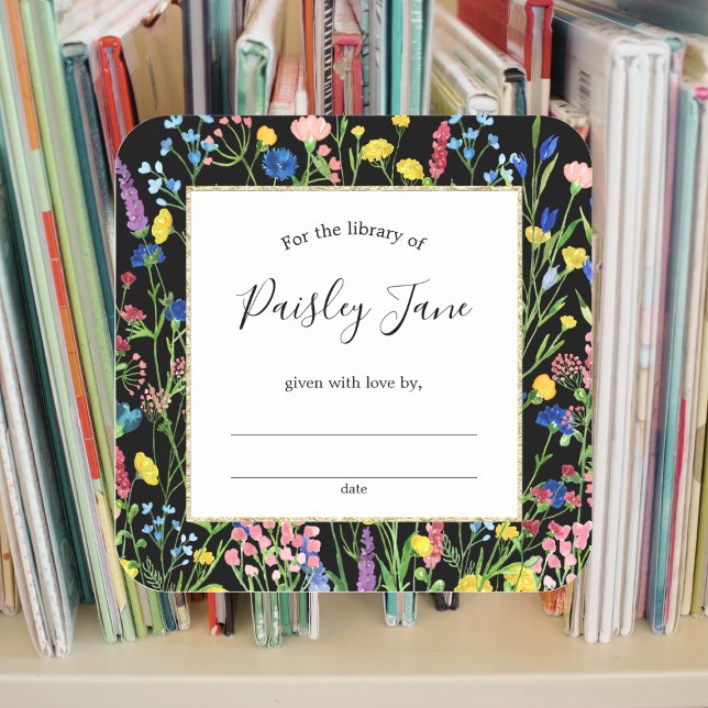 Wildblume Garden Buchzeichen Aufkleber (Von Creator hochgeladen)