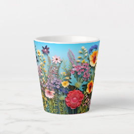 "Wildblume Garden Coffee Tasse - Bright Blue Sky D
