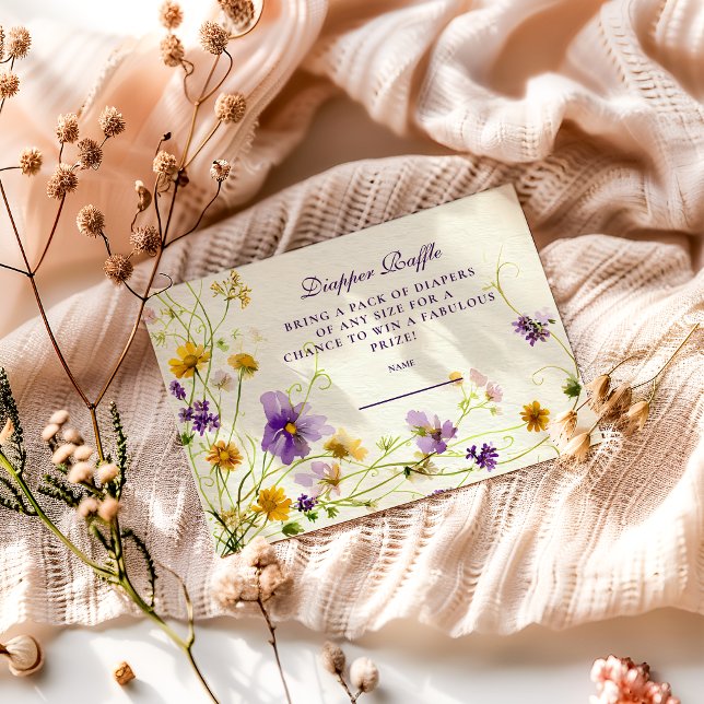 Wildblume Garden Diapper Raffle Begleitkarte (Von Creator hochgeladen)