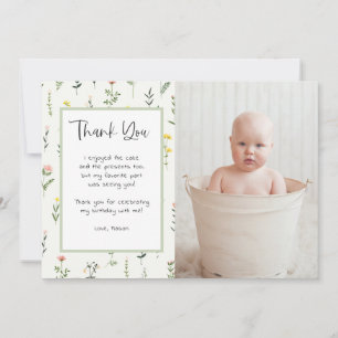 Wildblume Garden Geburtstag Foto Vielen Dank Einladung