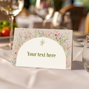 Wildblume Garden Geburtstagsparty Food Zelt Platzkarte