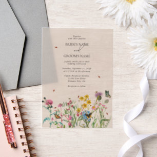 Wildblume Garden & Insekten Hochzeit