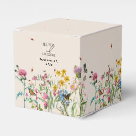 Wildblume Garden & Insekten Hochzeit Geschenkschachtel
