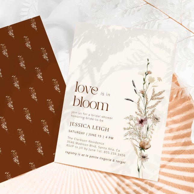 Wildblume Garden Liebe ist in Bloom Brautparty Einladung (Von Creator hochgeladen)