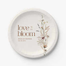 Wildblume Garden Liebe ist in Bloom Pappteller